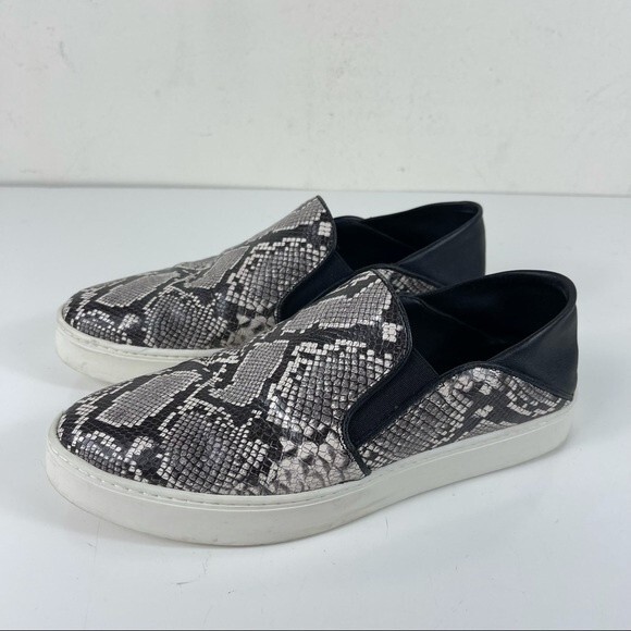 Vince Garvey Slip On Python Embossed Leather Pointed Toe Sneakers Slides Shoes 5 - Picture 8 of 13